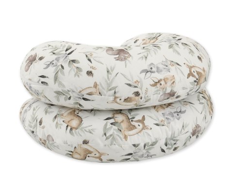 Poduszka ciążowa typu C dla kobiet w ciąży do spania karmienia + zdejmowana poszewka- Woodland olive