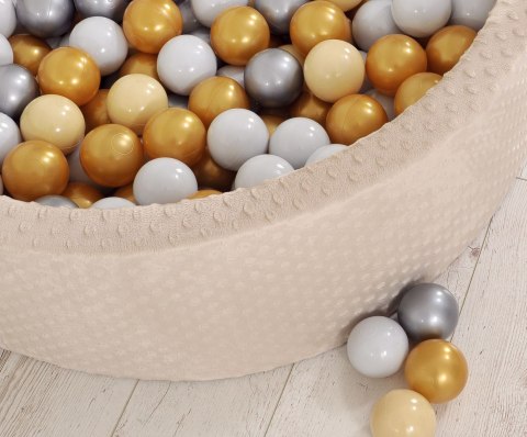 Plastikowe piłeczki do suchego basenu 50szt. - srebrne