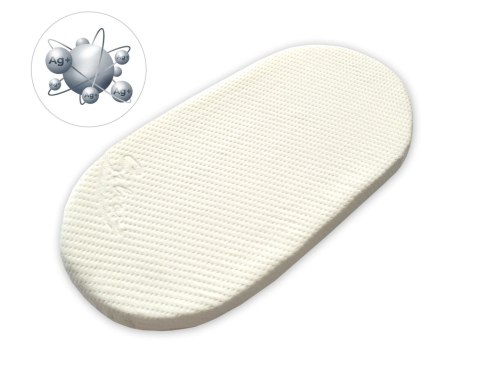 Kosz Mojżesza BOHO bawełniany Handmade z materacykiem - butelkowa zieleń