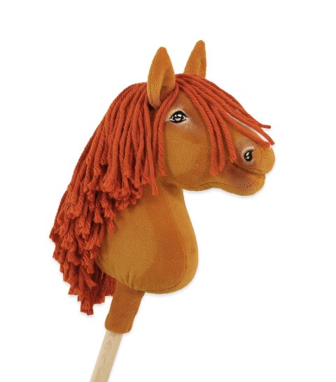 Hobby Horse Średni koń na kiju Premium rudy kasztan A4