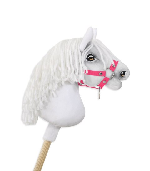 Kantar dla konia Hobby Horse uniwersalny A4 i A5 zapinany - ciemny różowy