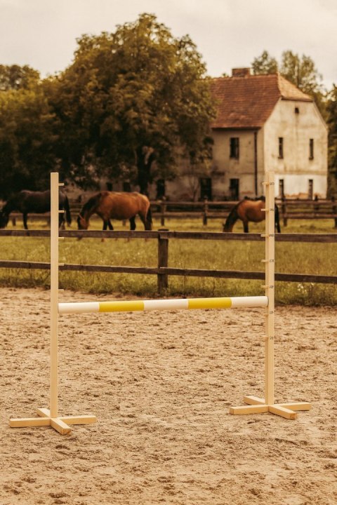 Przeszkoda skokowa do Hobby Horse 120cm, belka żółta