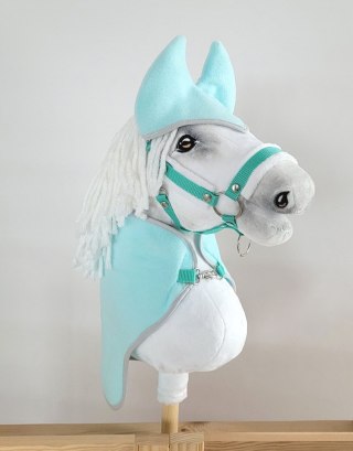 Zestaw dla Hobby Horse A3: polarowa derka + nauszniki - jasna mięta