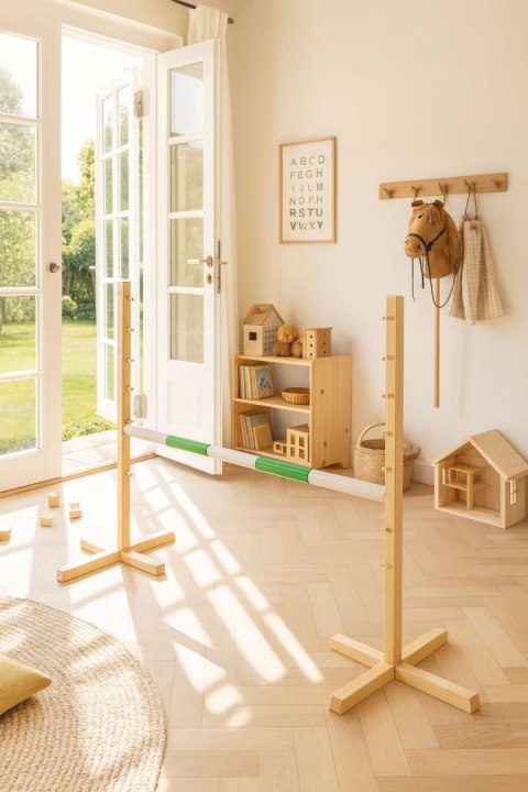 Belka do przeszkody do skakania na Hobby Horse - zielona - 120 cm